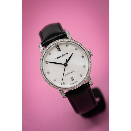 Louis Erard Excellence Diamonds Date Black - Watches & Crystals