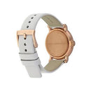 Marc Jacobs MBM1283 Ladies Baker White Leather Rose Gold Watch