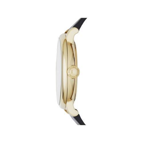 Marc Jacobs MBM1399 Ladies Baker Black Leather Gold Crystal Watch