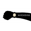 Marc Jacobs MBM1399 Ladies Baker Black Leather Gold Crystal Watch