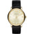 Marc Jacobs MBM1399 Ladies Baker Black Leather Gold Crystal Watch