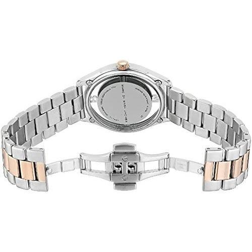 Marc Jacobs MBM3418 Ladies Tether Part-Transparent Dial Two-Tone Stainless Steel Watch