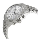 Michael Kors MK5555 Ladies Lexington Silver Chronograph Watch