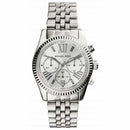 Michael Kors MK5555 Ladies Lexington Silver Chronograph Watch