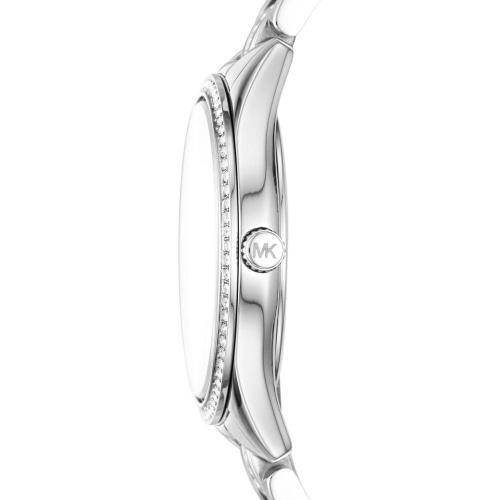 Michael Kors MK3900 Ladies Lauryn Silver/Mother of Pearl Watch