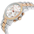 Michael Kors MK5315 Ladies Runway Silver/Rose Gold Chronograph Watch - WATCHES
