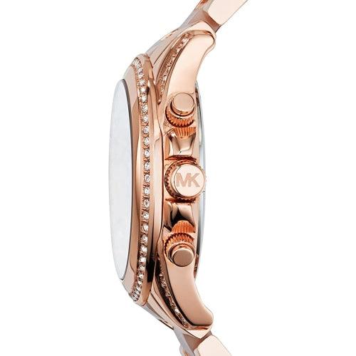 Michael Kors MK5943 Ladies Blair Rose Gold/Pink Chronograph Watch - WATCHES