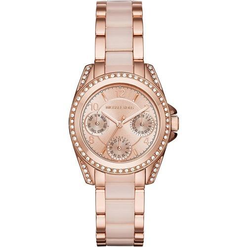 Michael Kors MK6175 Ladies Blair Rose Gold/Pink Day Date Watch - WATCHES