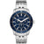 Michael Kors MK7153 Men’s Cunningham Silver/Blue 44mm Watch - Watches