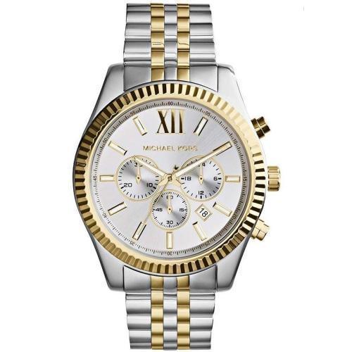Michael Kors MK8344 Mens Lexington Two-toned Chronograph Watch