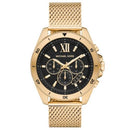 Michael Kors MK8867 Men’s Brecken Gold/Black Mesh Chronograph Watch - Watches