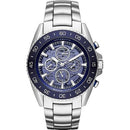 Michael Kors MK9024 Men’s JetMaster Silver/Blue Automatic Watch - Watches