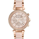 Michael Kors Parker Ladies Rose Gold Chronograph Watch MK5896