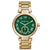 Michael Kors Skylar Ladies Gold / Green Dial Watch MK6065 - Watches
