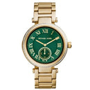 Michael Kors Skylar Ladies Gold / Green Dial Watch MK6065 - Watches