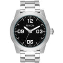 Nixon A346-000-00 Men’s Corporal Silver/Black Stainless Watch