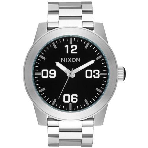 Nixon A346-000-00 Men’s Corporal Silver/Black Stainless Watch