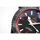 OMEGA Watch Seamaster Planet Ocean 600M 'Deep Black' Red GMT Ceramic - Watches & Crystals