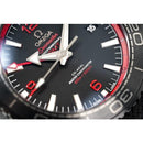 OMEGA Watch Seamaster Planet Ocean 600M 'Deep Black' Red GMT Ceramic - Watches & Crystals