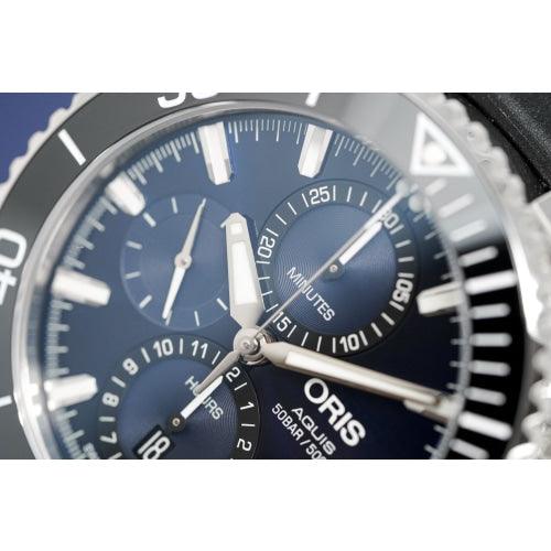 Oris Watch Aquis Chronograph Blue - Watches & Crystals