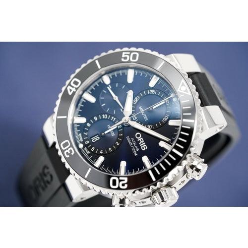 Oris Watch Aquis Chronograph Blue - Watches & Crystals