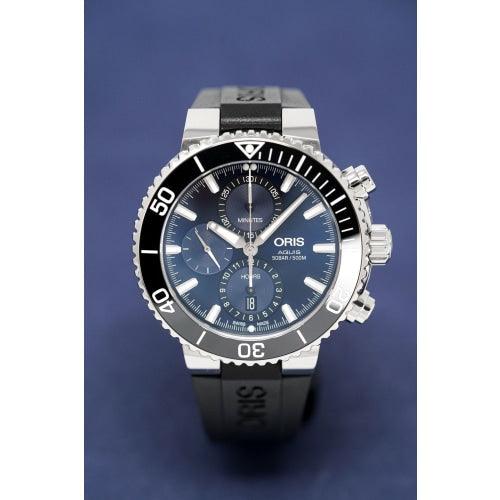 Oris Watch Aquis Chronograph Blue - Watches & Crystals