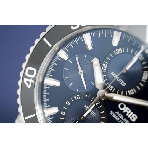 Oris Watch Aquis Chronograph Blue - Watches & Crystals