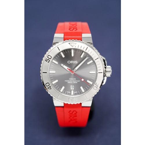 Oris Watch Aquis Date Relief Automatic Red - Watches & Crystals