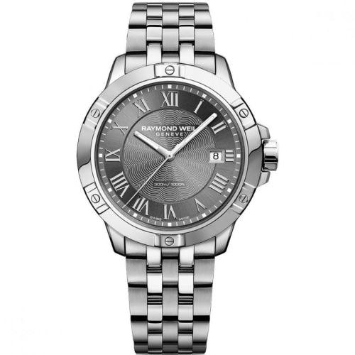 Raymond Weil Tango Men’s Silver/Grey Diver Swiss Watch 8160-ST-00608 - Watches