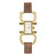 Salvatore Ferragamo Double Gancini Ladies Brown Leather Swiss Watch SFDO00319 - Watches