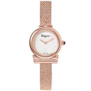 Salvatore Ferragamo Gancini Ladies Rose Gold Mesh 22mm Swiss Watch - Watches
