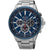 Seiko SSC495P1 Men’s Solar Power Silver/Blue Chronograph Watch