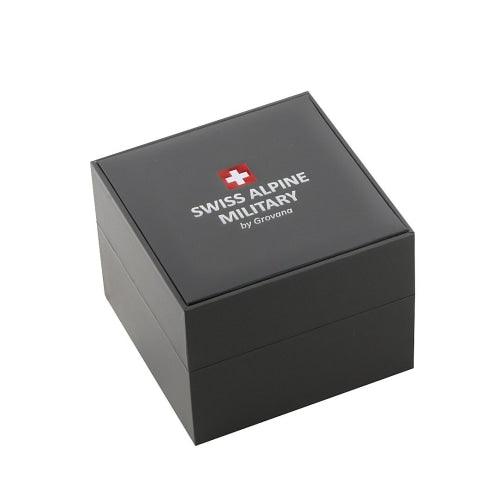 Swiss Alpine Military 7052.1131 Mens GMT Diver Silver/Black Pepsi Bezel Swiss Watch - Watches