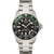 Swiss Alpine Military 7052.1138 Men’s GMT Diver Silver/Green Swiss Watch - Watches
