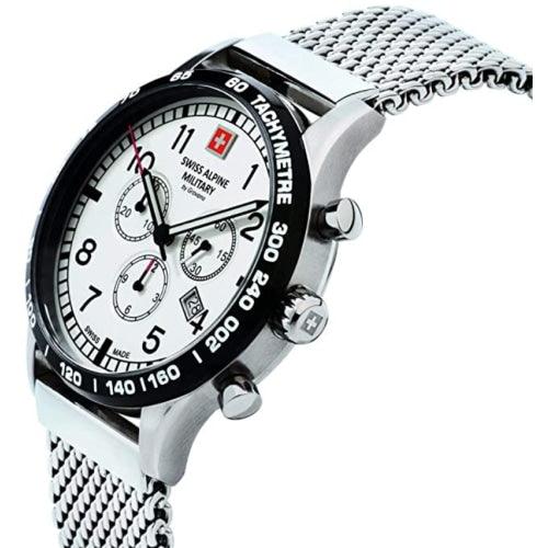 Swiss Alpine Military 1746.9132 Men’s Silver Chronograph Swiss Watch