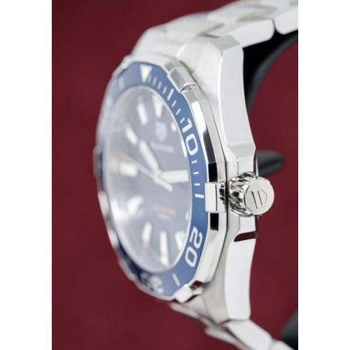 TAG Heuer Aquaracer Men’s Silver / Blue Divers Watch WAY101C.BA0746 - Watches