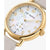Ted Baker Hannahh Ladies Gold / Grey Leather Watch BKPHHF905UO