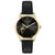 Ted Baker Ladies Flamingo Motif Black Leather Watch BKPFZF010UO
