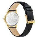 Ted Baker Ladies Flamingo Motif Black Leather Watch BKPFZF010UO