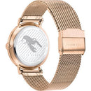 Ted Baker Phylipa Ladies Rose Gold Floral Mesh Watch BKPPFF901UO