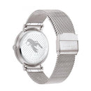 Ted Baker Phylipa Ladies Silver Floral Mesh Watch BKPPFF902UO