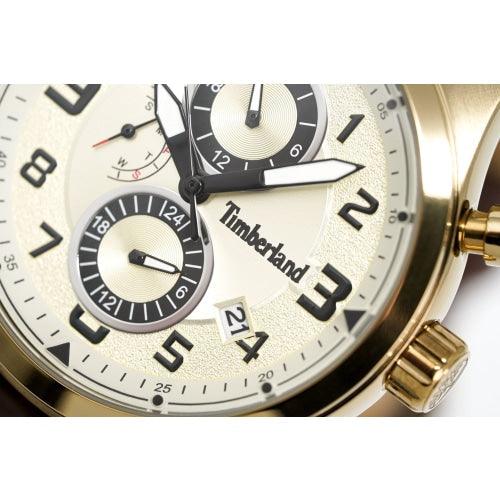 Timberland Men's Watch Groveton Multi Function Cream TBL.15357JSK/07 - Watches & Crystals