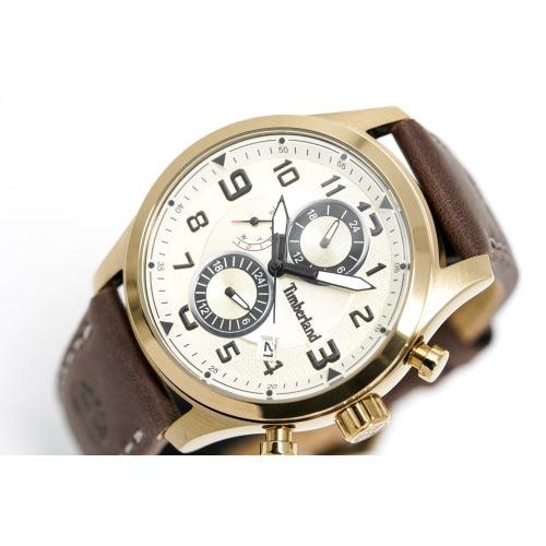 Timberland Men's Watch Groveton Multi Function Cream TBL.15357JSK/07 - Watches & Crystals