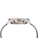 Timex Fairfield Men’s Silver / Black Mesh Chronograph 41mm Watch TW2T11400 - Watches