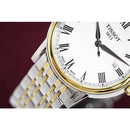 Tissot Carson Men's Quartz Watch Two Tone Roman Numerals - Watches & Crystals