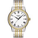 Tissot Carson Men's Quartz Watch Two Tone Roman Numerals - Watches & Crystals