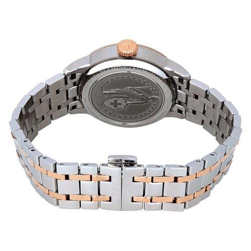 Tissot Chemin Des Tourelles Ladies Silver/Rose Gold Mother-of-Pearl Dial Swiss Watch T0992072211801 - WATCHES