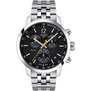 Tissot PRC200 Men’s Silver / Black Dial Chronograph Watch T114.417.11.057.00 - Watches