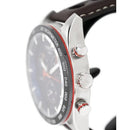 Tissot PRS 516 Men’s Brown Leather Blue Dial Chronograph Watch T1004171604100 - Watches