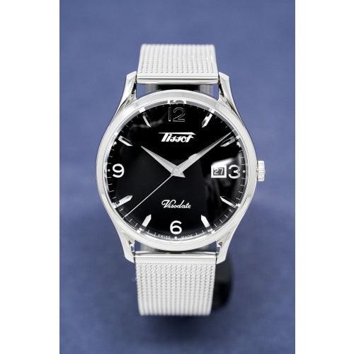 Tissot PRX Men’s Silver / Black Dial Watch T1374101105100 - Watches